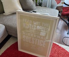 Large Oak Framed Wall Art