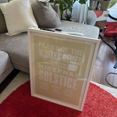 Large Oak Framed Wall Art