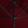 Double Parasol with Steel Pole Bordeaux Red 600x300 cm Image 3