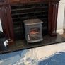 Mahogony fireplace surround and mirror Image 3