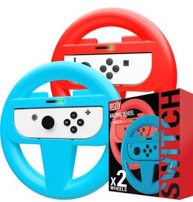 Steering Wheels for Nintendo Switch & OLED Joy-Cons, Racing Wheels for Mario Kart 8 Deluxe [Mariokart Switch Steering Wheel Joycon Controller Attachment (FREE POSTAGE)