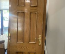 Solid wooden door