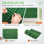Artificial Boxwood Panel 24" X 16" UV 24pcs Boxwood Hedge Wall Panels Artificial Grass Backdrop Wall 4 cm Green Grass Wall Image 2