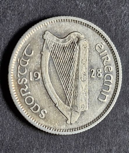 Ireland 1928 Silver Shilling 1s Coin