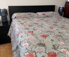 King size bed frame with drawers in Black