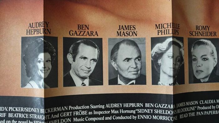 Sidney Sheldon Bloodline Poster /  Audrey Hepburn