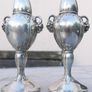 Antique Oxford Silver Plated Lead Salt and Pepper Shakers Image 2