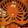 Antique W.E.C.L. Cast Iron Tractor Seat Image 4