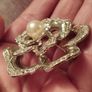 Vintage beautiful rose brooch. Image 8