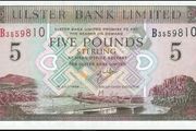 Northern Ireland | 5 Pounds | Ulster Bank | 1998 | P.355b | aUNC