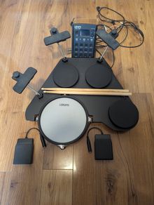 Lekato CPD-1000 electronic drum pad kit with carry bag