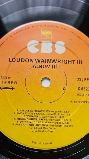 Loudon Wainwright lll - Album lll. LP.
