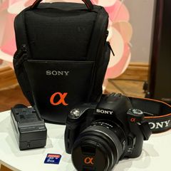Sony Alpha A290 DSLR Camera Set - 14.2MP with 18-55mm SAM Lens & Accessories