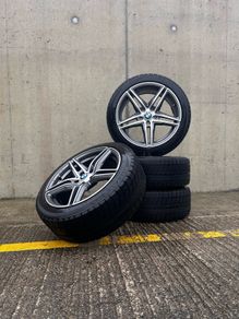 Genuine BMW Borbet XRT-8018 18" Alloys & Tyres - 5x112,  Like New, New Tyres
