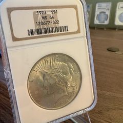 1923 Usa Peace Dollar Ngc Ms64