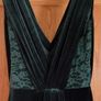 Folkster Marissa Velvet Forest Green Bridesmaid Dress Image 4