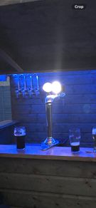 Beer taps and cooler