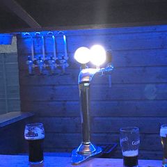 Beer taps and cooler