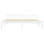 Bed Frame White Solid Pine Wood 180x200 cm 6FT Super King Image 3