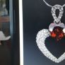 18KT White Gold Filled Crystal Heart Pendant Image 6