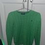 Polo Ralph Lauren Kids Cable-Knit Cotton Jumper Kids 10-12 Yrs Lime Image 3