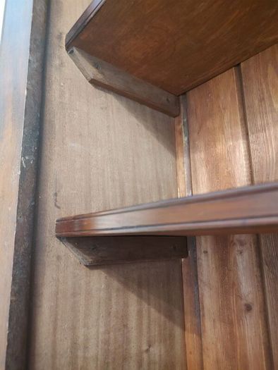 Early to mid 20th century Irish inlaid mahogany Glazed cabinet / bookcase