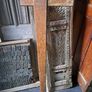 Vintage Large Wooden T Square Image 2
