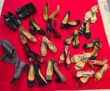 Women's leather shoes.