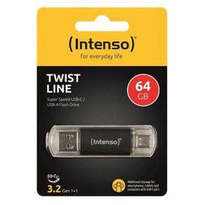 Intenso Twist Line USB-A / Type-C Flash Drive 3.2 - 64GB