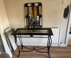Console Table and Mirror