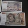 France: 4 Notes: 500f+200f+100f+20f (1977-1993) Super Condition! Image 3
