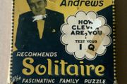 1960s Vintage Solitaire Game Eamonn Andrews Recommends