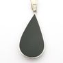 Vintage 925 Sterling Silver Black Resin Flower Necklace Image 3