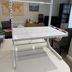White Metal Microwave Rack - Extendable & Adjustable