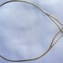 Vintage Solid 9ct Gold 375 Flat Herringbone Style Wishbone Necklet 2,08g Image 9