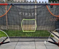 Football Goal with Target Practice Banner