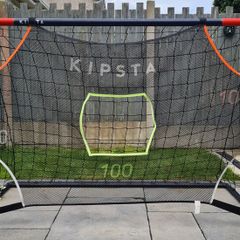 Football Goal with Target Practice Banner