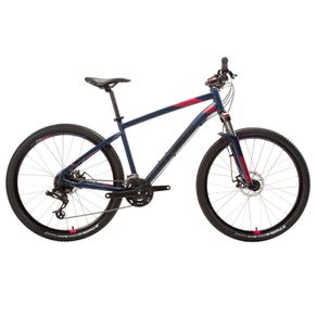 ladies rockrider ST 520 27.5" mountain bike in Blue/Pink