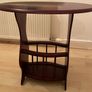 Vintage 1970's Mahagany oval occasional table with magazines storage Image 6