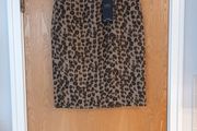 M&amp;S Camel Milx Animal Print  Skirt. S. 16.  B.N.W.T