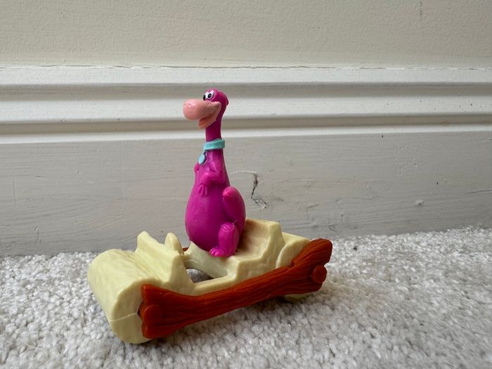 Burger King The Flintstones Rollers 1993 Pt 4 Dino Part is Missing Approx. 8 cm. Used Please see photos