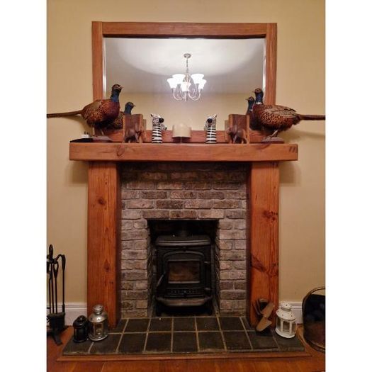 Mantel & Uprights Timber Beam Surrounds