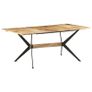 Dining Table 180x90x76 cm Solid Mango Wood Image 2