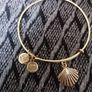 beautiful  4 Alex and Ani bracelet one gold Image 2