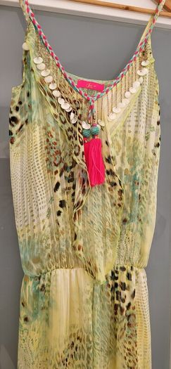 Just M Paris silk animal print jumpsuit Sz S (Fit 8-10UK)