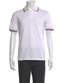 Prada White Cotton Polo Xxl