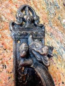 Gothic dragon door handle