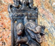 Gothic dragon door handle