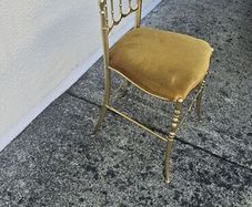 Vintage 1960 Italian Brass Chair