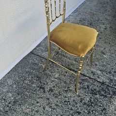 Vintage 1960 Italian Brass Chair